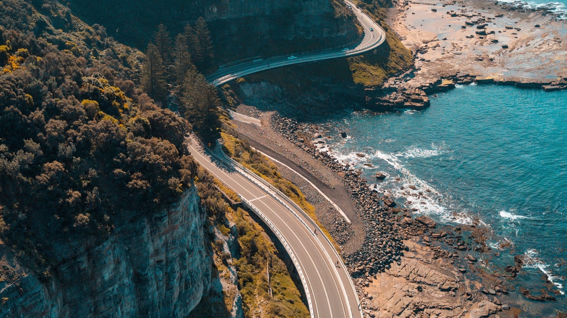 Highway stretching along the New South Wales coast line.